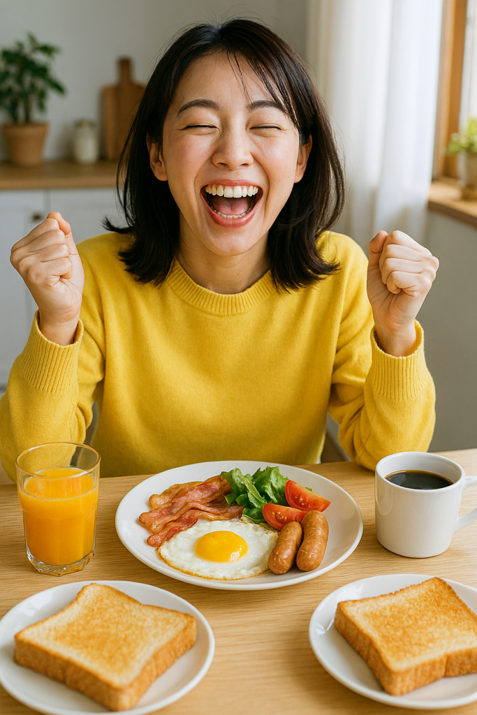 テンションが上がる朝食の画像1枚目