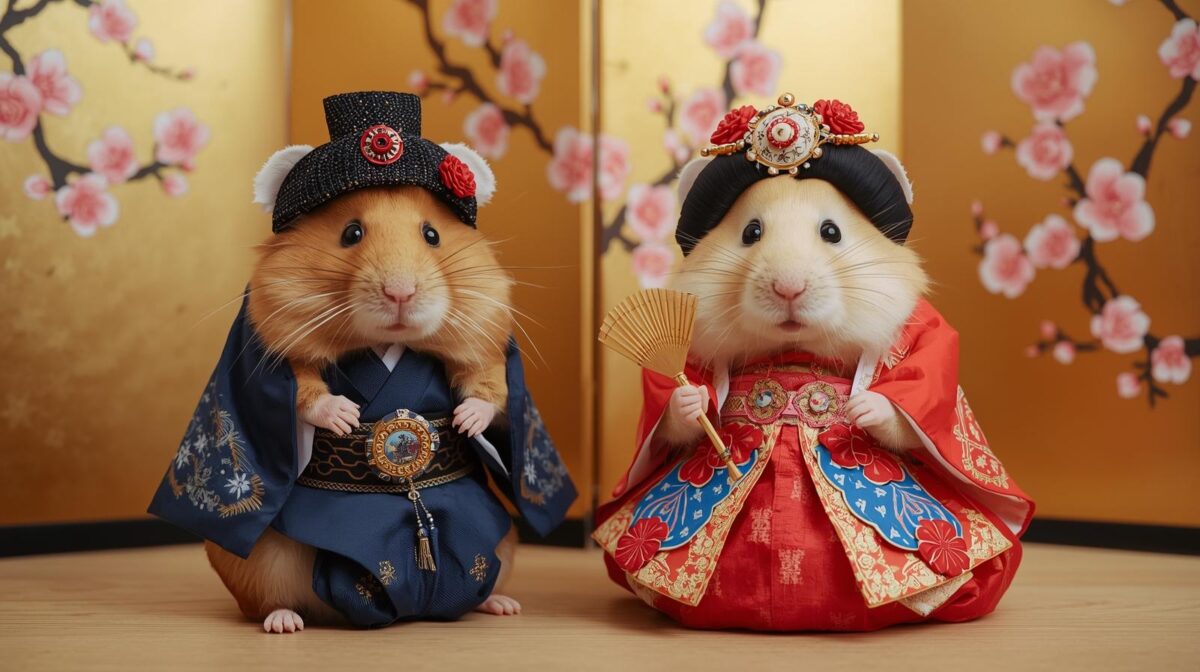 Day 017 [Canva AI] 華流？韓流？スタイルのお雛様じゃ